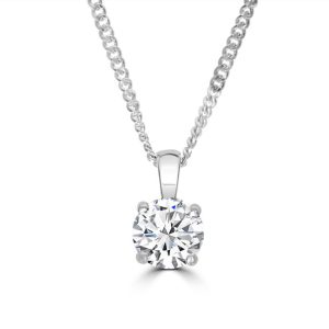 Solitaire diamond pendant