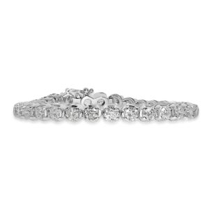 Round brilliant cut diamond line bracelet 12.50ct