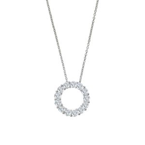 Diamond circle pendant 1.07ct