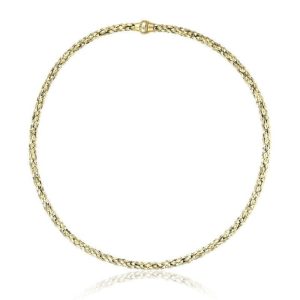 Yellow gold "Stretch" necklace by Chimento