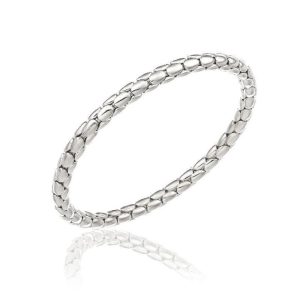 White gold "Stretch" bangle by Chimento