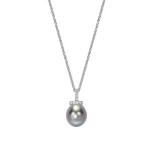 Tahitian pearl & diamond pendant