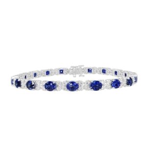Sapphire and diamond bracelet
