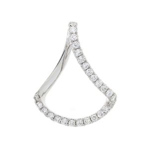 Diamond "fan shaped" pendant