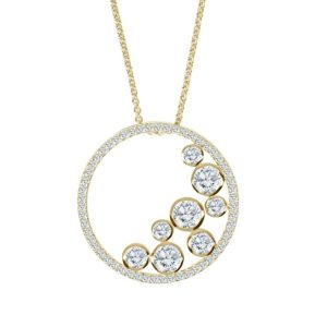 Diamond bubble style pendant