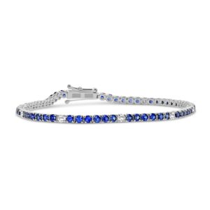 Sapphire and diamond bracelet