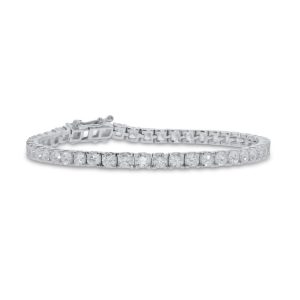 Round brilliant cut diamond line bracelet 7.00ct
