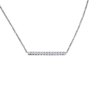 Diamond bar pendant 0.20ct