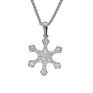 Diamond "snowflake" pendant 0.75ct