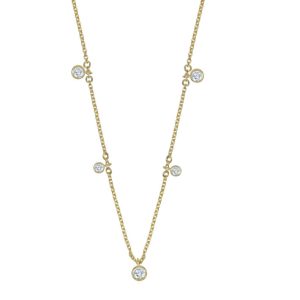 Diamond charm necklace 0.90ct
