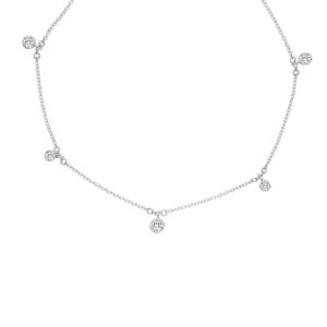 Diamond charm necklace 0.90ct