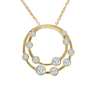 Diamond bubble pendant 0.35ct