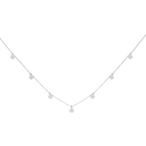 Diamond cluster charm necklace0.55ct