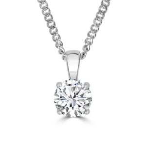 Solitaire diamond pendant 1.51ct