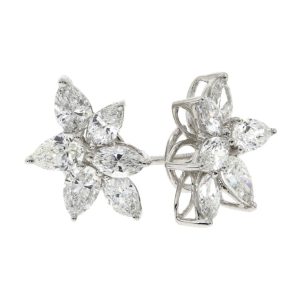 Diamond abstract earrings 1.54ct