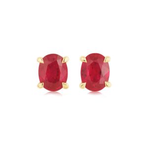 Ruby stud earrings