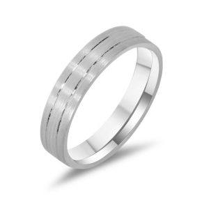 Gents platinum wedding band