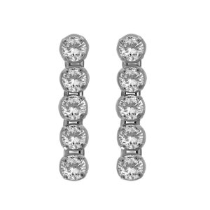 Brilliant Cut Diamond Drop earrings 1.61ct
