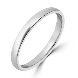 Ladies Low Court Platinum band