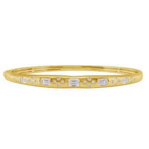 Mixed cut diamond bangle 1.44ct